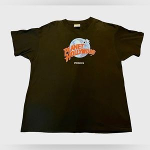 VTG 90’s Planet Hollywood Phoenix Single-Stitch USA Black T-shirt NWOT size XL